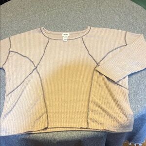 BiBi Waffle Knit Long Sleeve Top